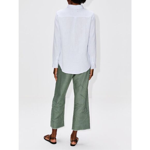 XIRENA Scout Gauze Button Down Shirt Size large White $198 - Picture 7 of 10